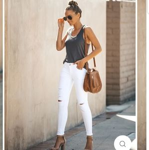 COPY - Vici high rise distressed skinny jeans